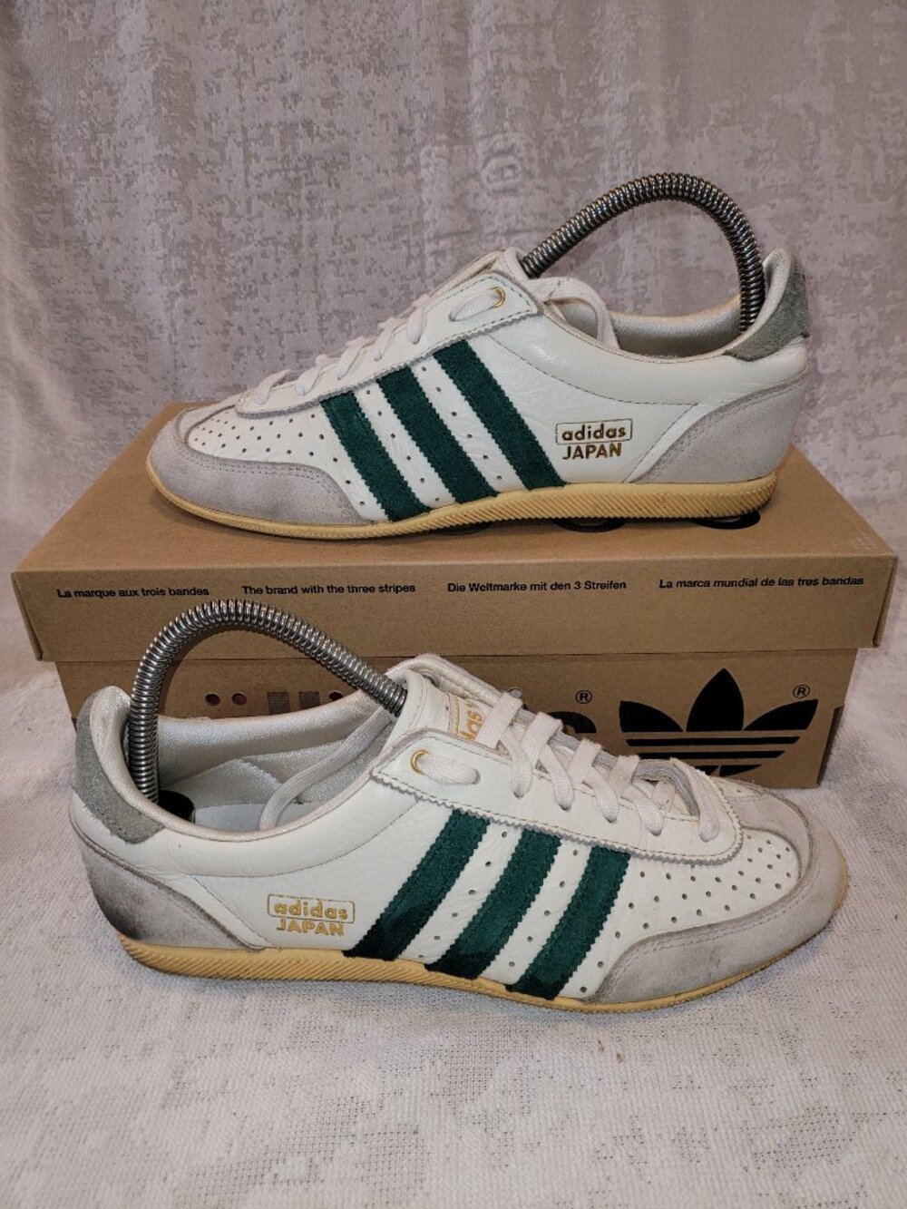 Adidas Originals Japan Off White Collegiate Green Orange Tint Women's Size 7.5